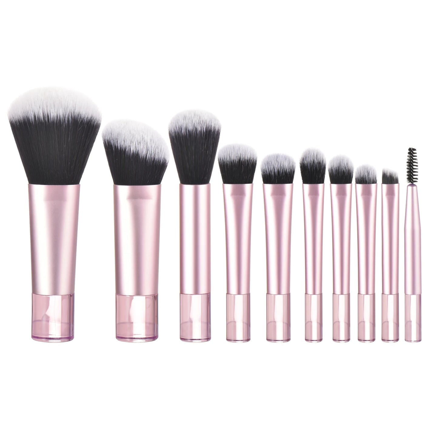 10 color Mini makeup brush Travel portable Makeup Tool Makeup Puff - Palm Brush Professional Makeup tool set Christmas gift