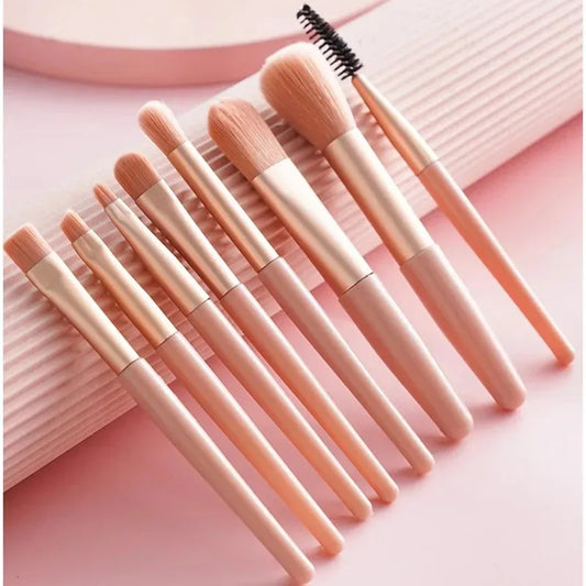 Make Up Brushes Set Cosmetic Powder Eye Shadow Foundation Blush Blending Concealer Professional Beauty Tool 8pcs