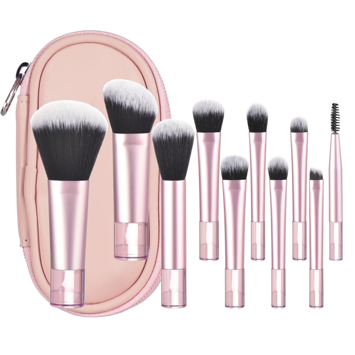 10 color Mini makeup brush Travel portable Makeup Tool Makeup Puff - Palm Brush Professional Makeup tool set Christmas gift