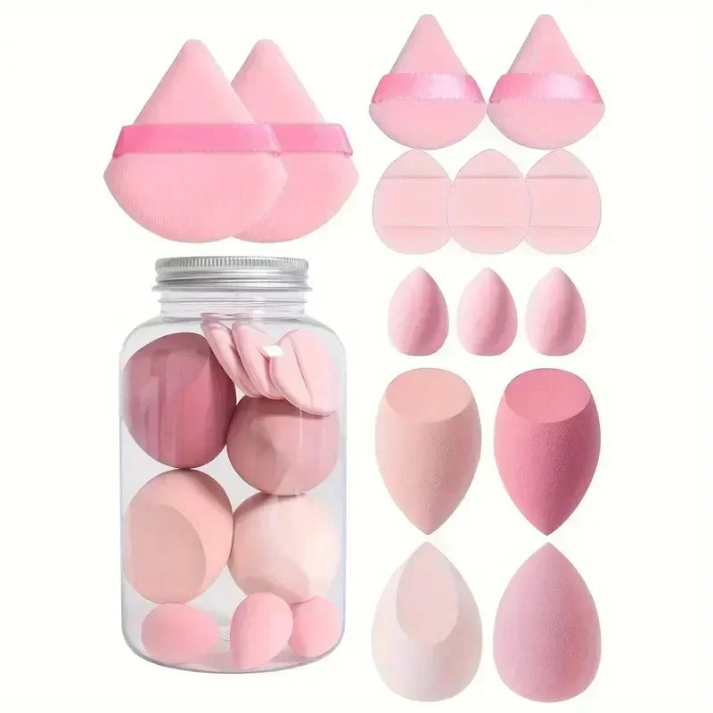 12/14Pcs Make-Up Schwamm Kosmetische Puff Foundation Schwämme Mixer Schönheit Ei Puderquasten Machen Up Zubehör Frauen Make-Up werkzeuge