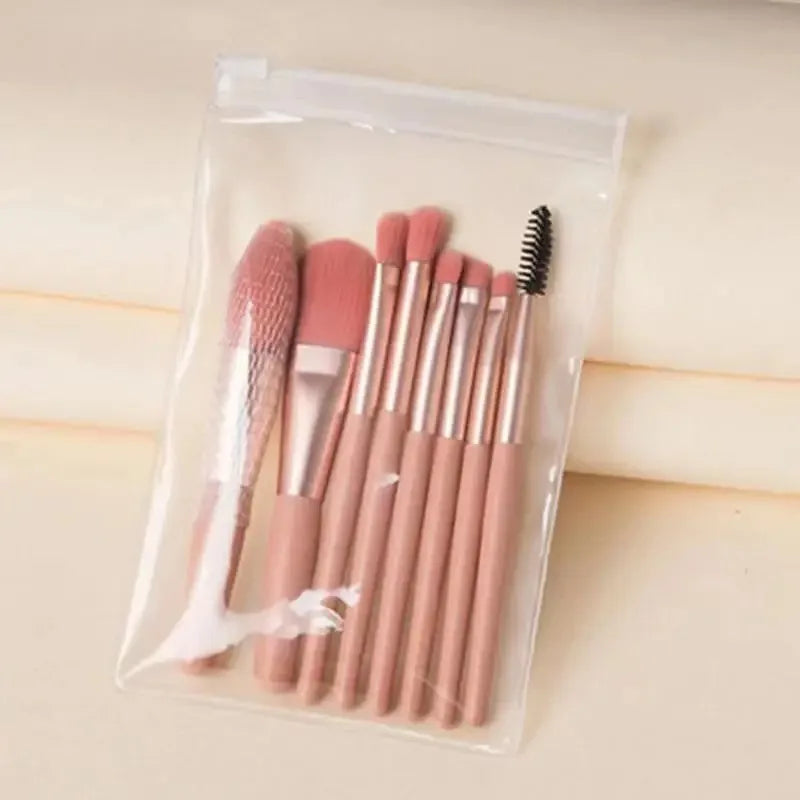 Make Up Brushes Set Cosmetic Powder Eye Shadow Foundation Blush Blending Concealer Professional Beauty Tool 8pcs