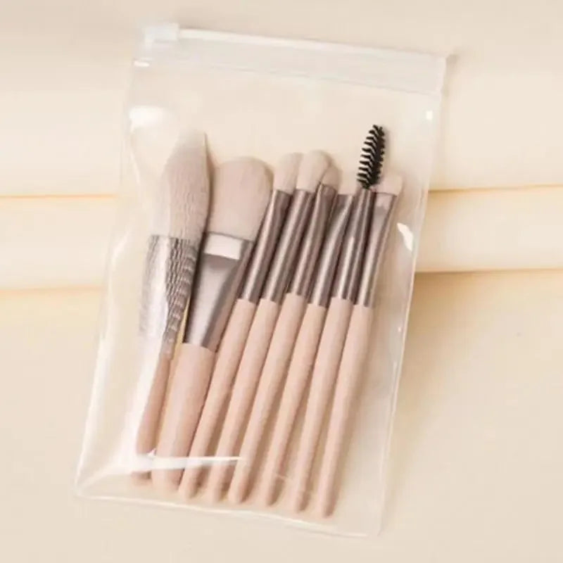 Make-up-Pinsel-Set, Kosmetik-Puder, Lidschatten, Grundierung, Rouge, Blending, Concealer, professionelles Beauty-Tool, 8-tlg.